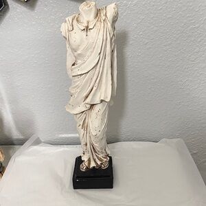 Elegant Cream and Black Statue